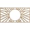 Ekena Millwork Hoover Wood Fretwork Pierced Ceiling Medallion, Red Oak, 36"W x 18"H x 13 3/8"ID x 3/8"T CMWP36X18X0375HORO - alternate 1